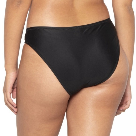 Madewell Women's Bikini Bottom Black Second Wave Classic Beach Pool Swim Size M‎ - Picture 4 of 9